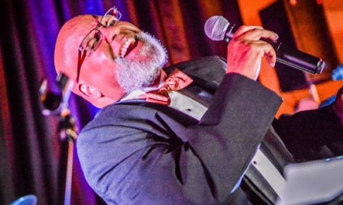Acclaimed jazz vocalist Fred Johnson performs at Art Opening