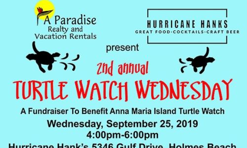 Second Annual Turtle Watch Wednesday at Hurricane Hanks on Anna Maria Island
