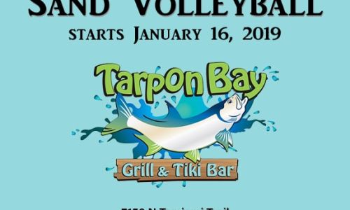Sand Volleyball at the Tarpon Bay Grill and Tiki Bar In Sarasota