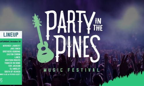 Huge Line-Up for ‘Party in The Pines’ includes the Billy Rice Band!
