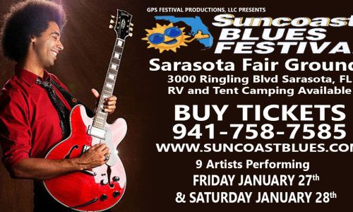 Last Chance To Purchase "Discount Tickets" For The Suncoast Blues Festival