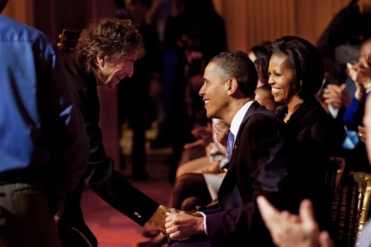 President Obama presented Bob Dan with a Presidential Medal of Freedom in 2012.