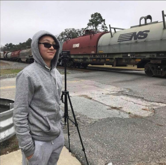 Dakota Lovern from North Port, FL is the definition of a Railfan