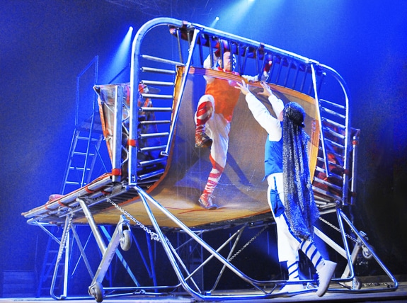 Alex and Yvinson are Trampoline Clowns at Cirque Italia.