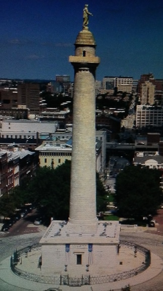 The Washington Monument in Baltimore