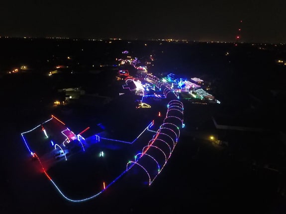 Cedar Hollow Neighborhood is lit up for the Holidays